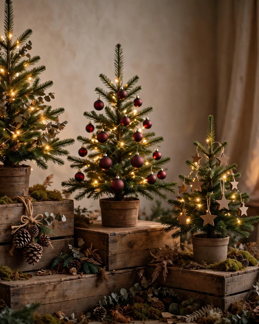 Corner Cluster of Mini Trees