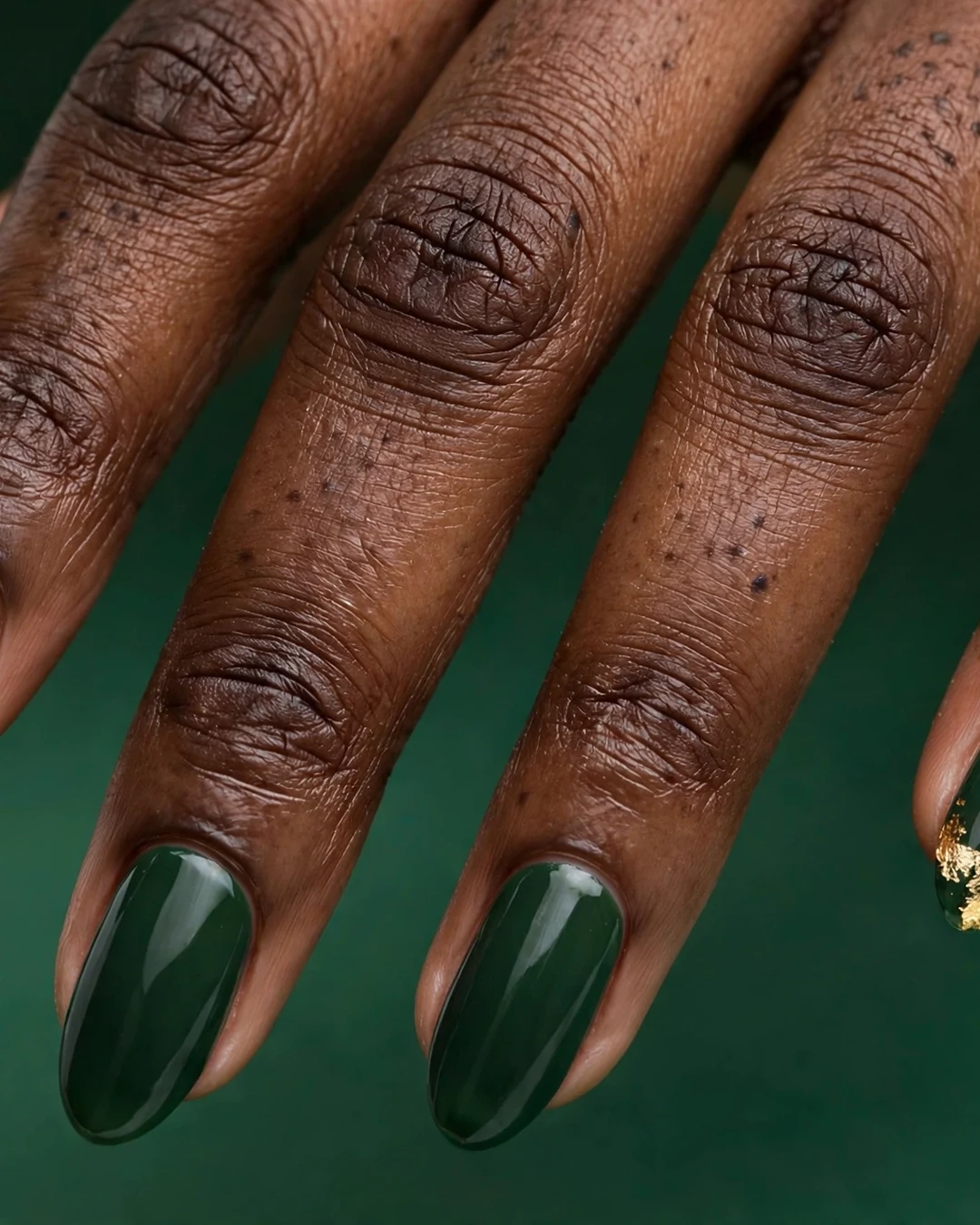 Dark Green with Gold Foil