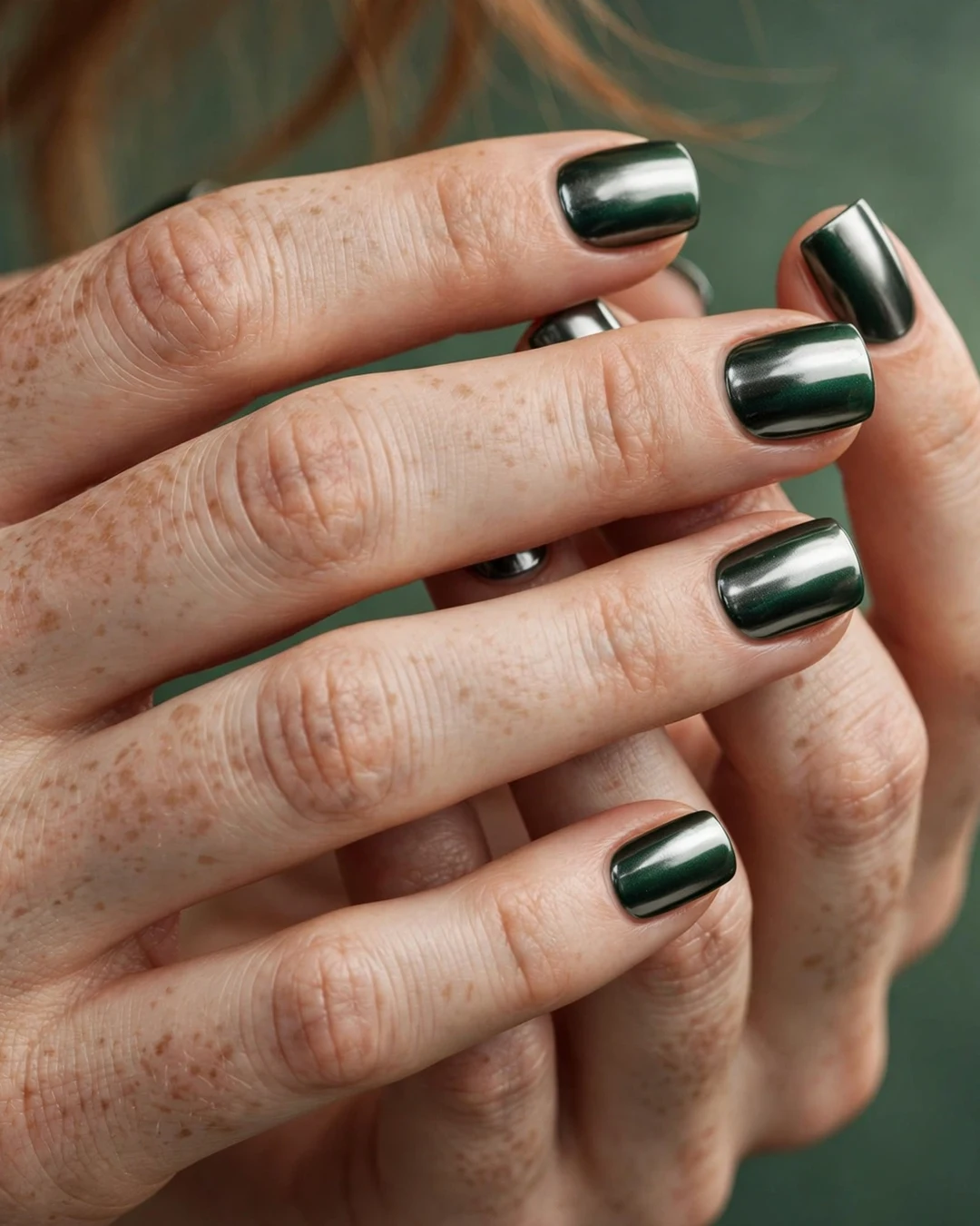 Silver Chrome Over Emerald