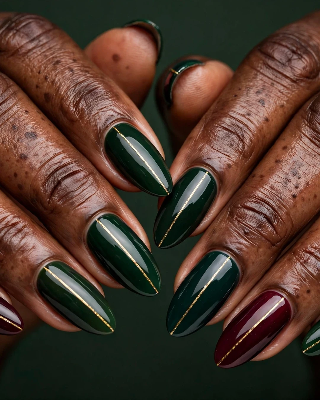 Green and Burgundy Duo