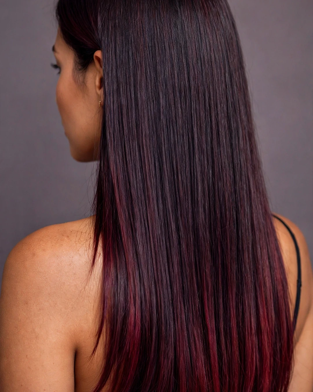 Burgundy-Tipped Plum Ends