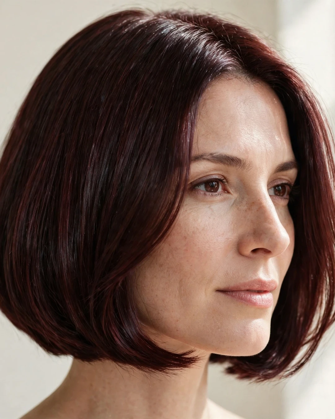 Merlot-Tinted French Bob