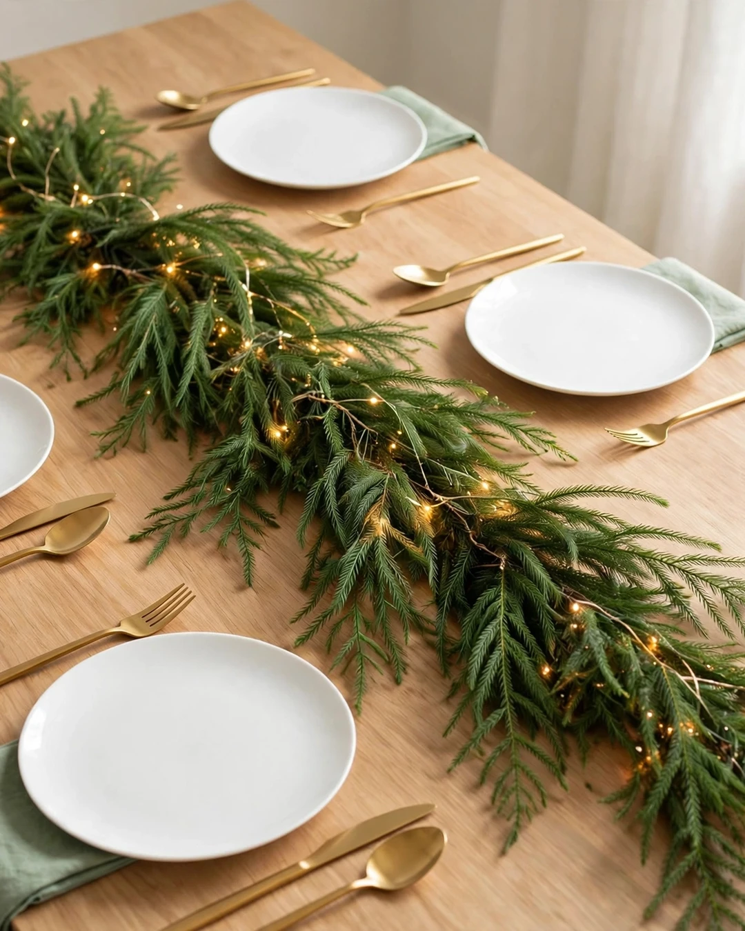 Norfolk Pine Garland Runner