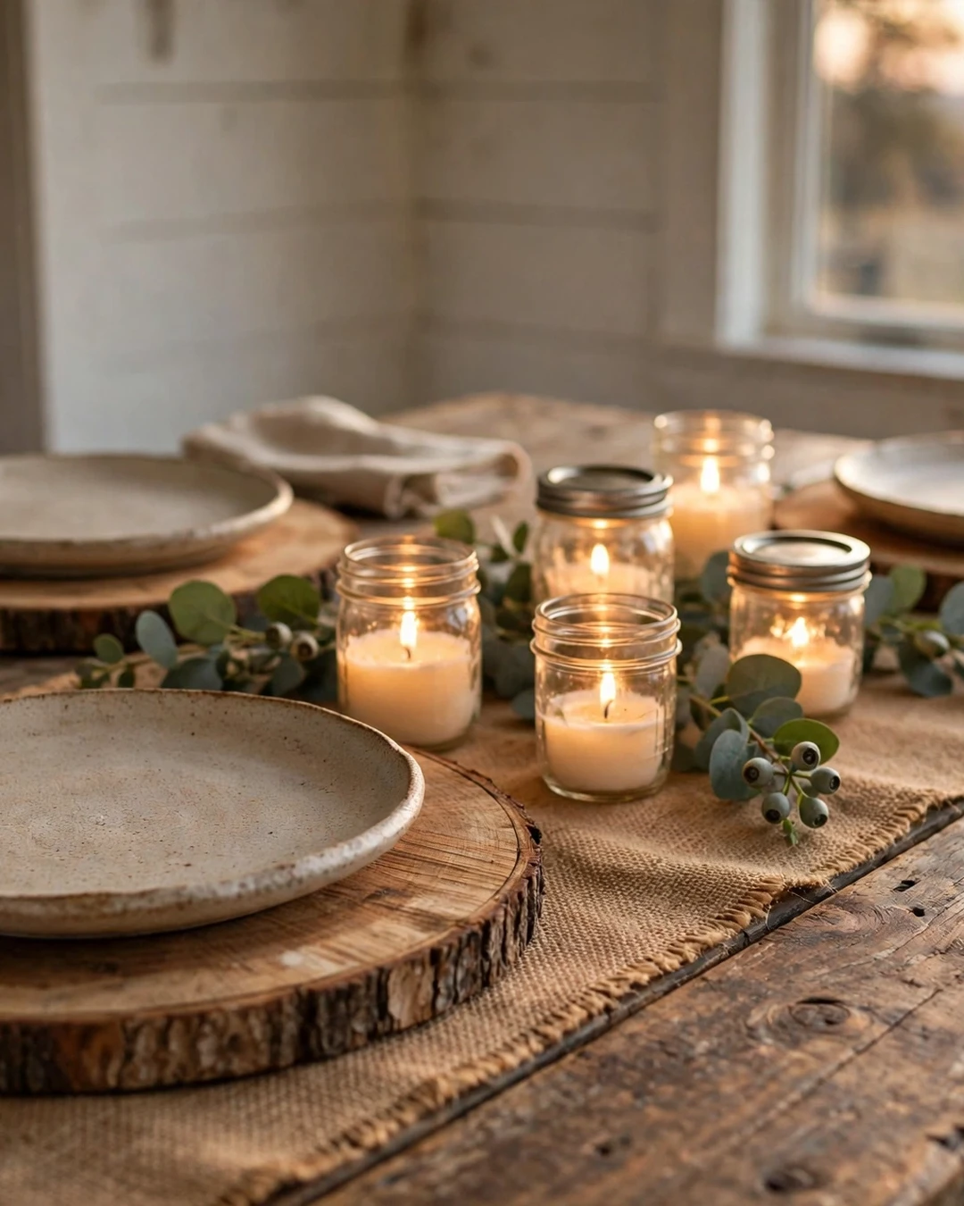 Wood Slice Chargers