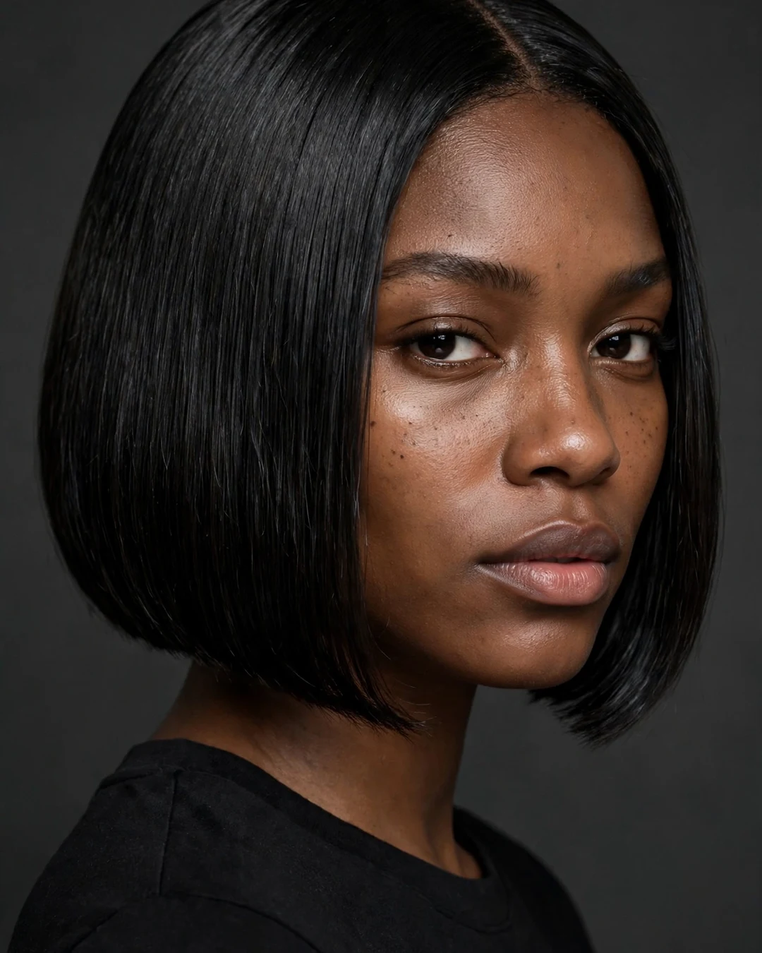 Sleek Black Bob