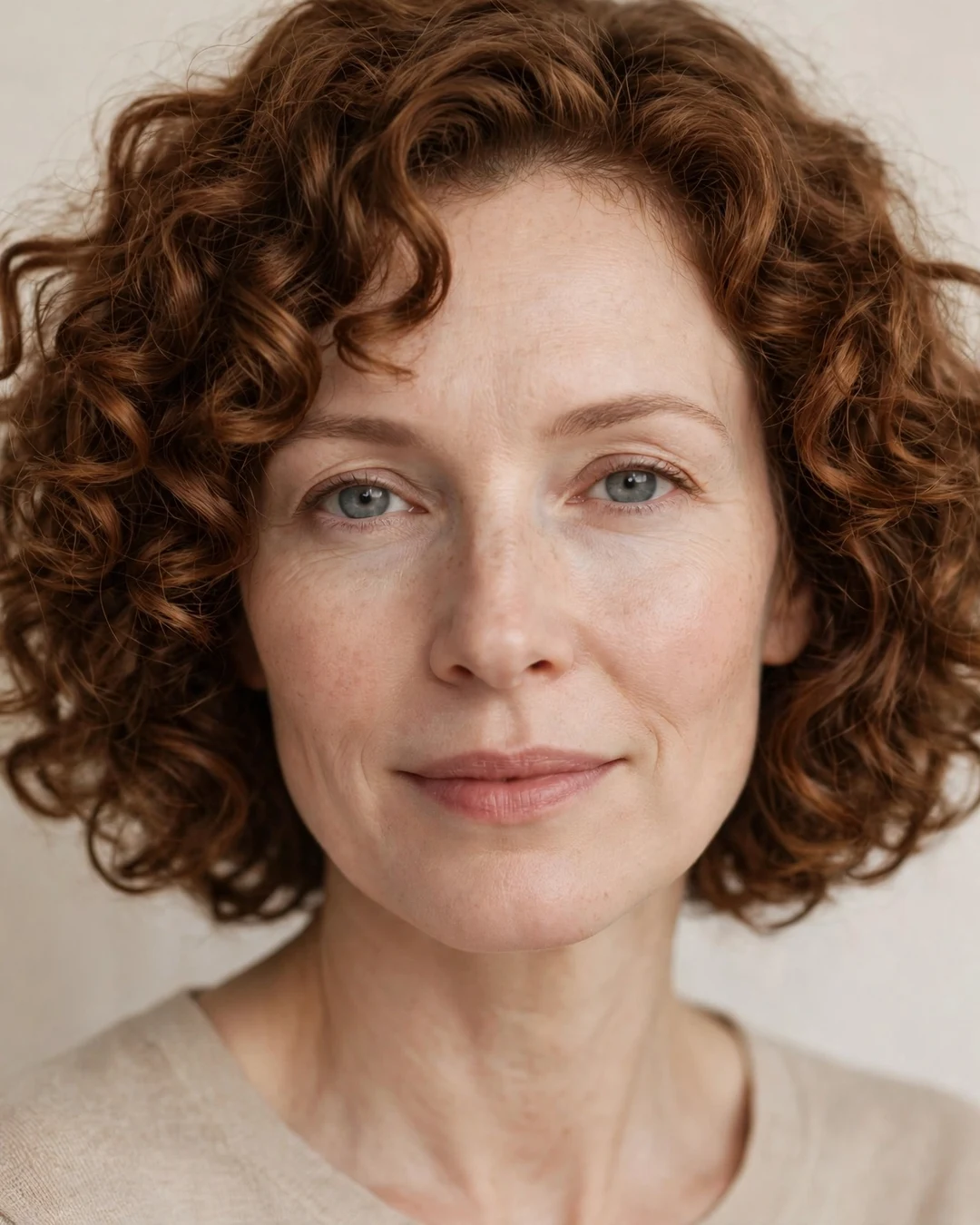 Curly Cinnamon Fall Bob