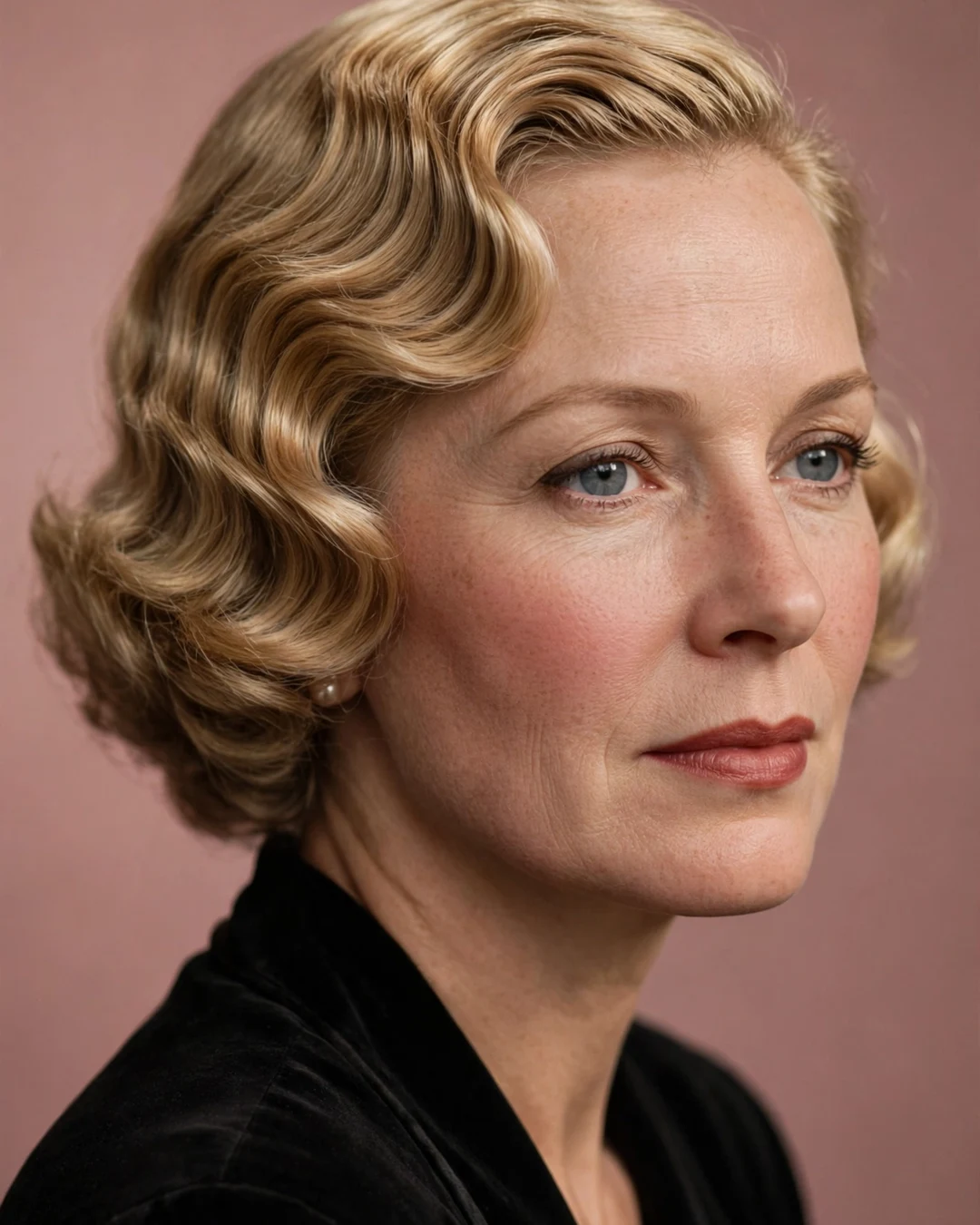 Vintage-Inspired Wavy Bob
