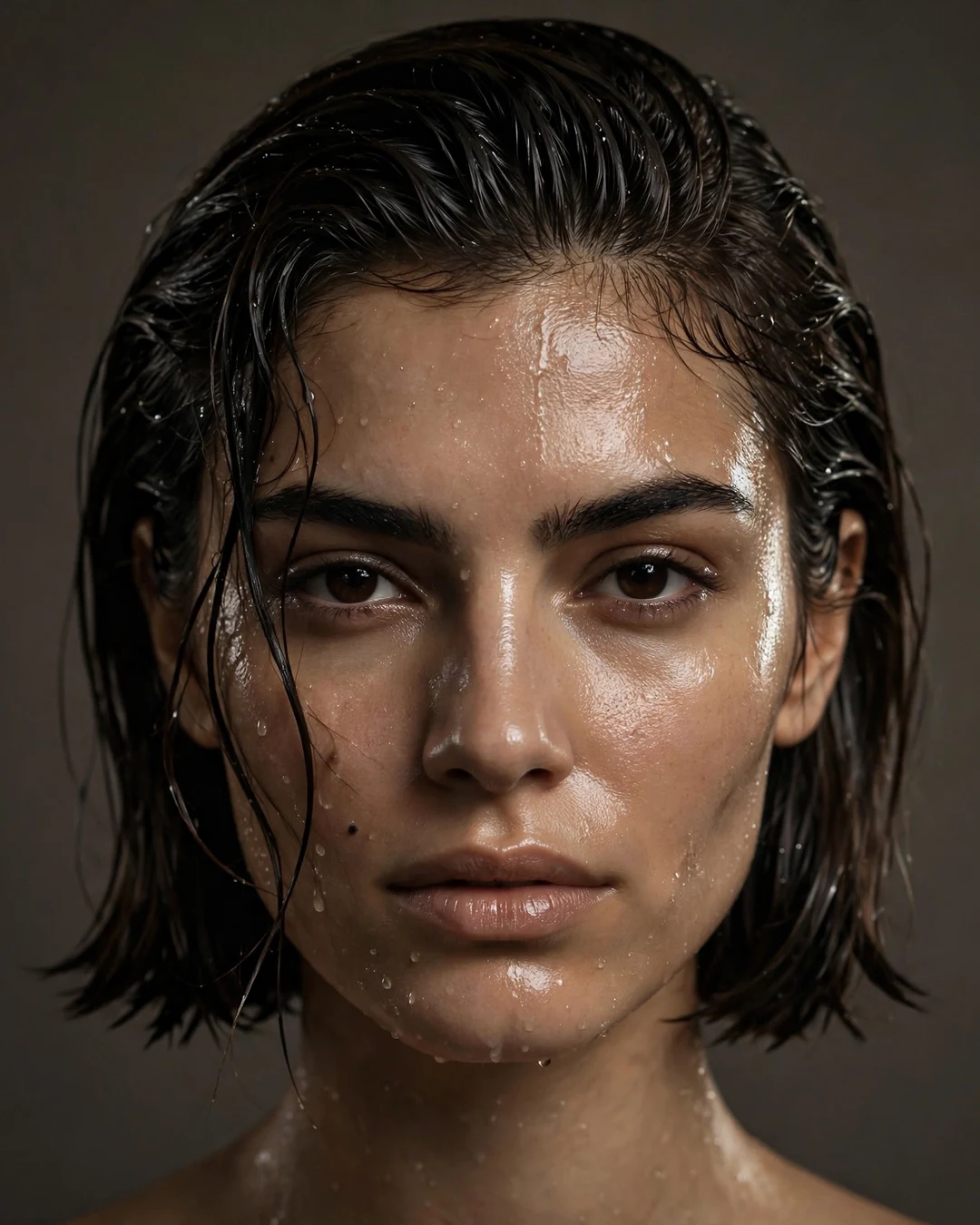 Wet-Look Glossy Bob