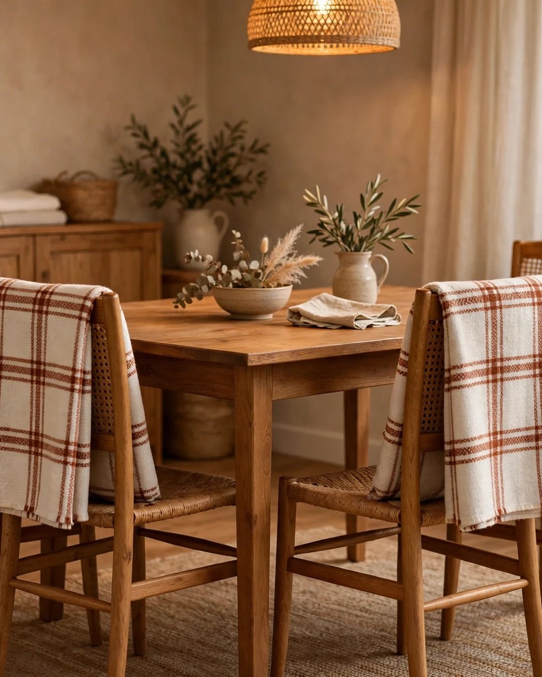 Drape Throw Blankets Over Chairs