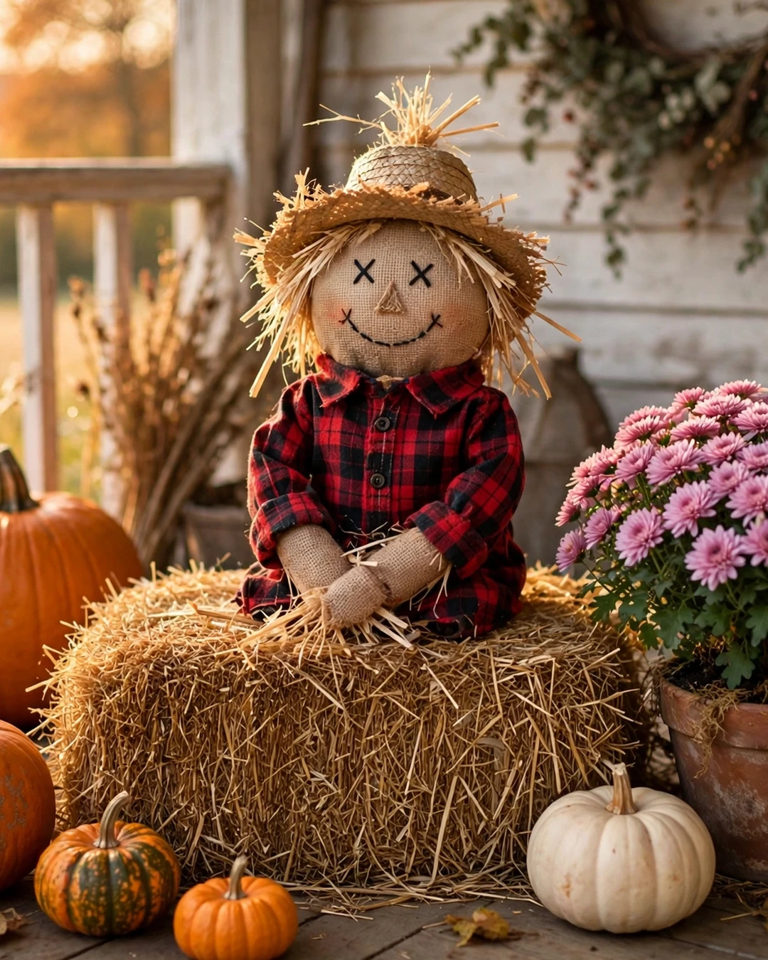 Welcome Guests With a Rustic Scarecrow
