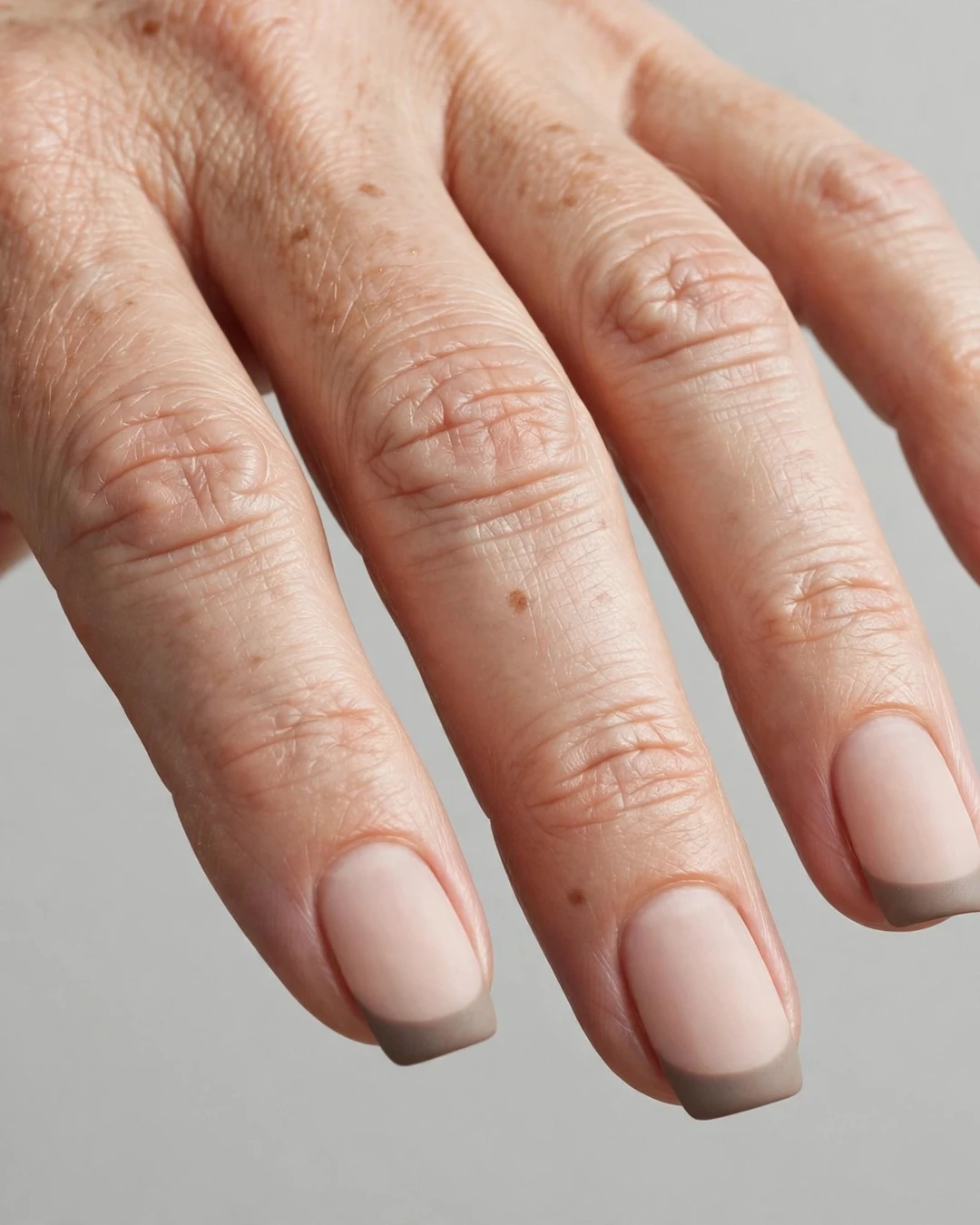 Matte Taupe Tips