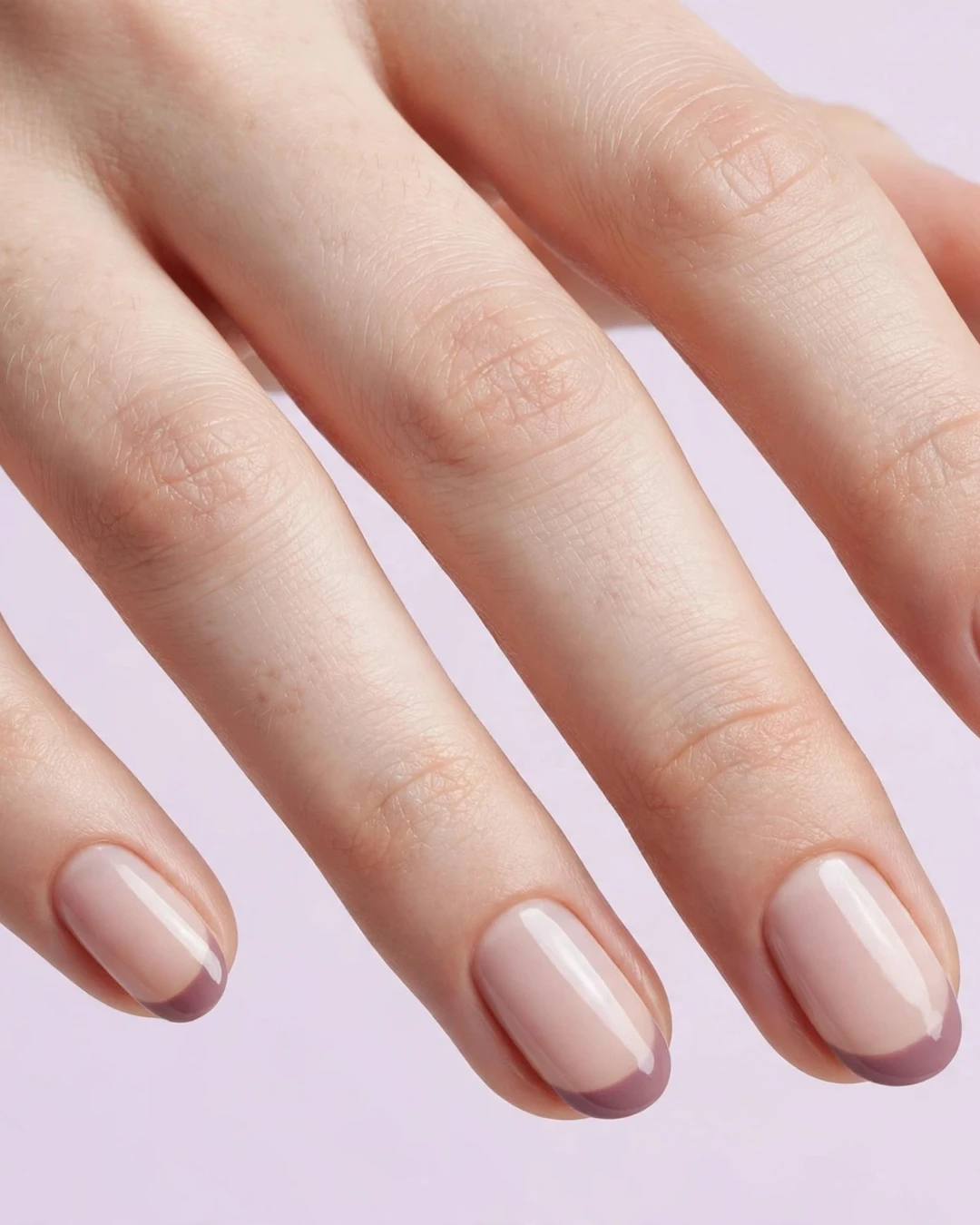 Dusty Mauve Tips