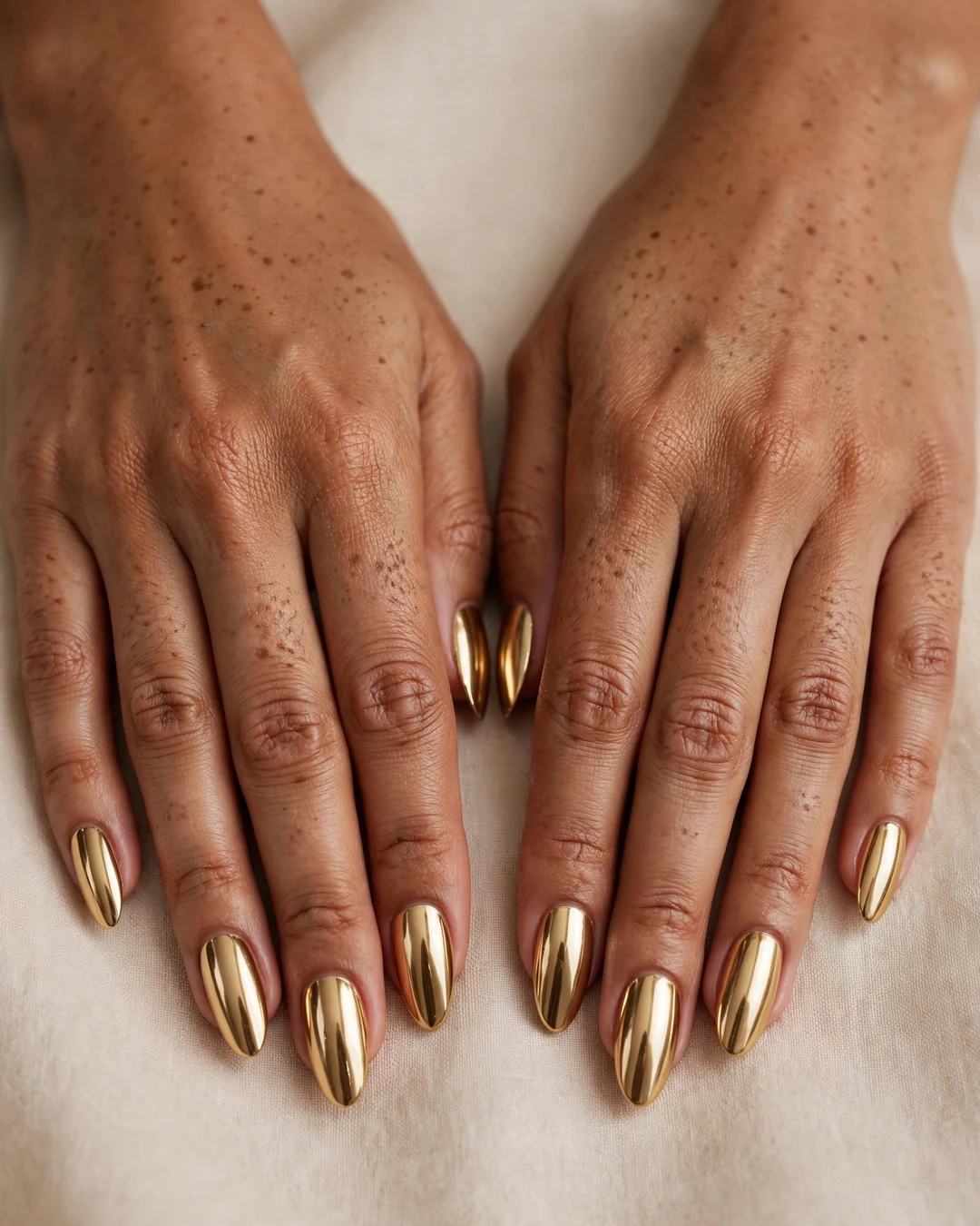 22 Gold Chrome Nail Ideas for a Luxe Fall Manicure