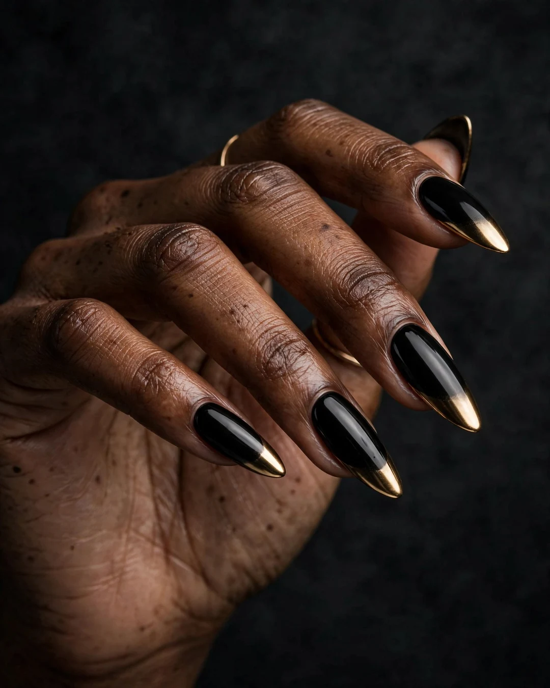 Black and Gold Chrome