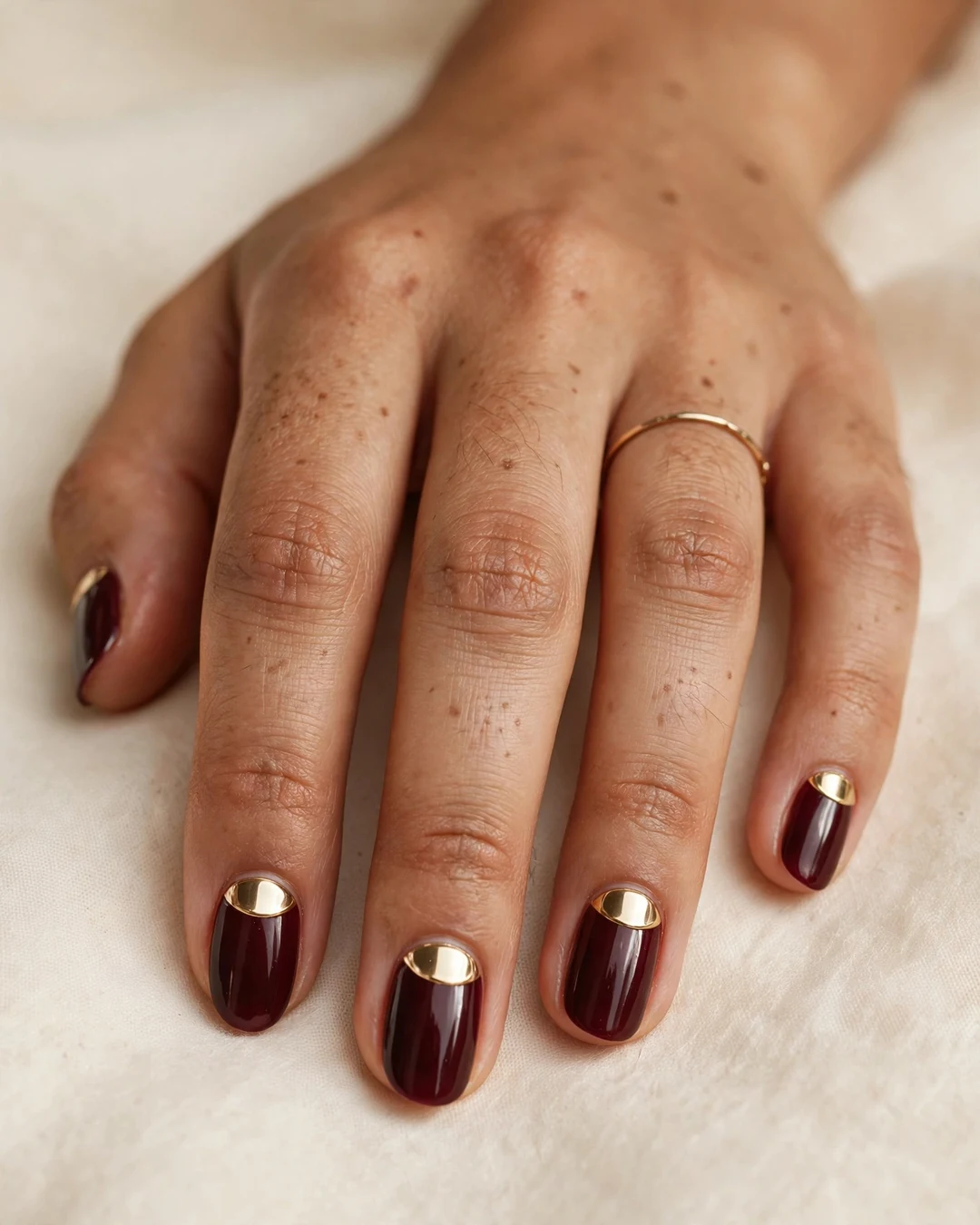 Gold Chrome Half-Moon