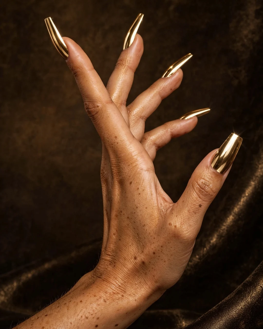 Gold Chrome Coffin Statement