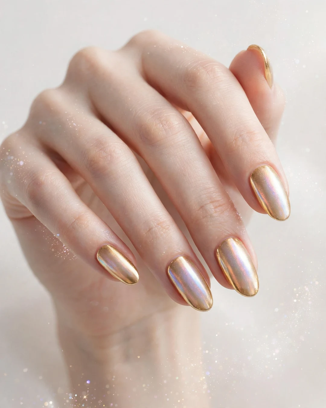 Pearl-Tipped Gold Chrome