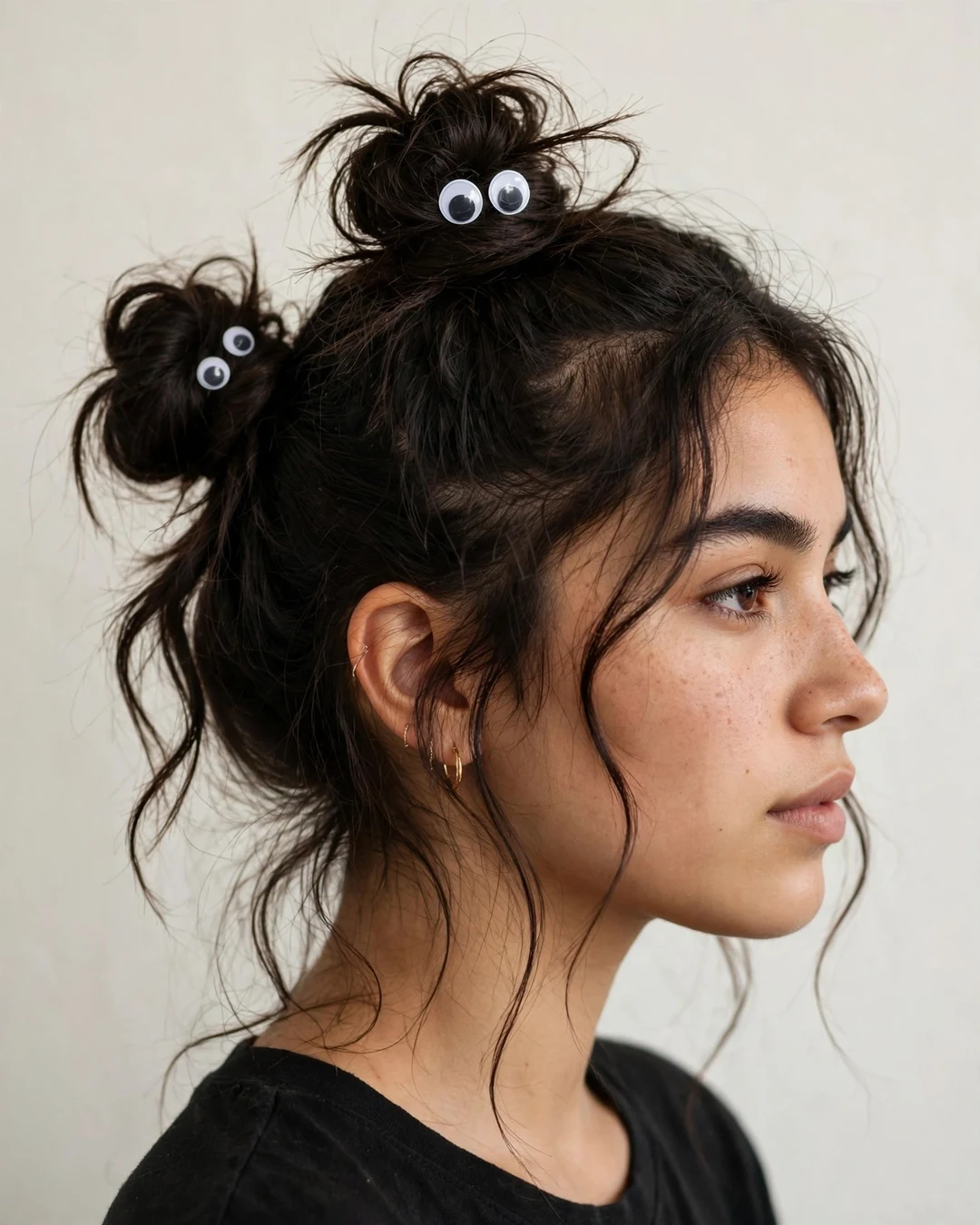 Ghost Buns With Googly Eyes