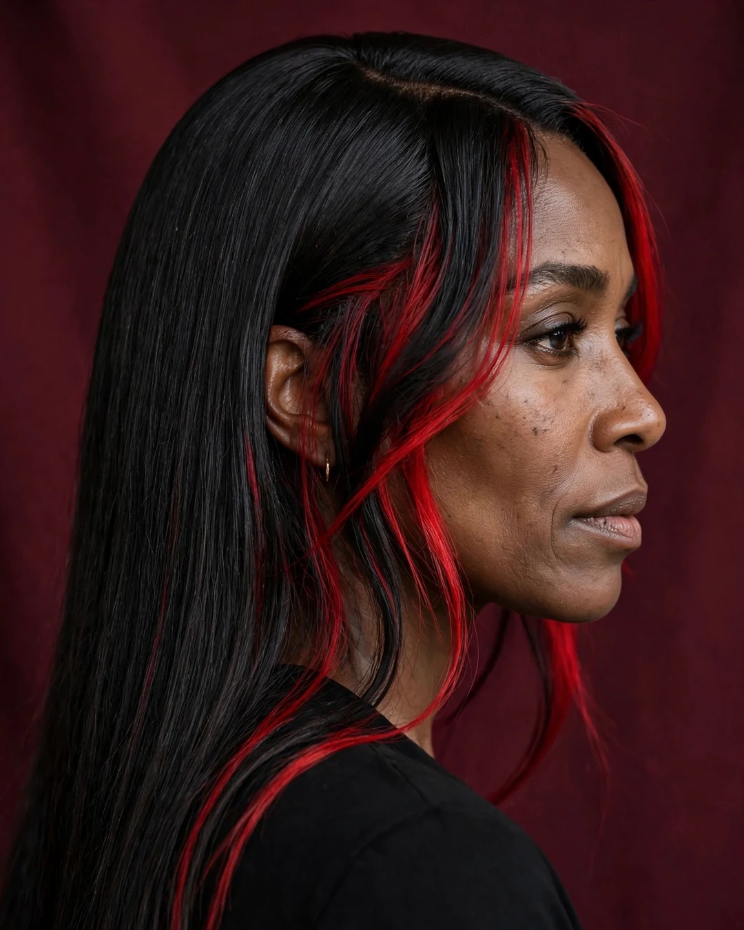 Blood-Red Streaks for a Vampire