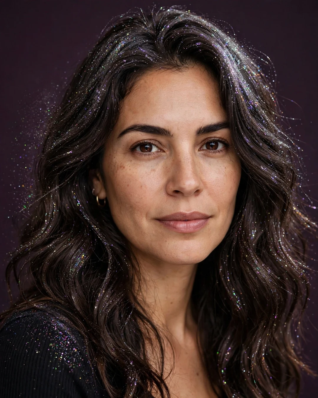 Glitter Galaxy Waves to Finish Your Halloween Hairstyles