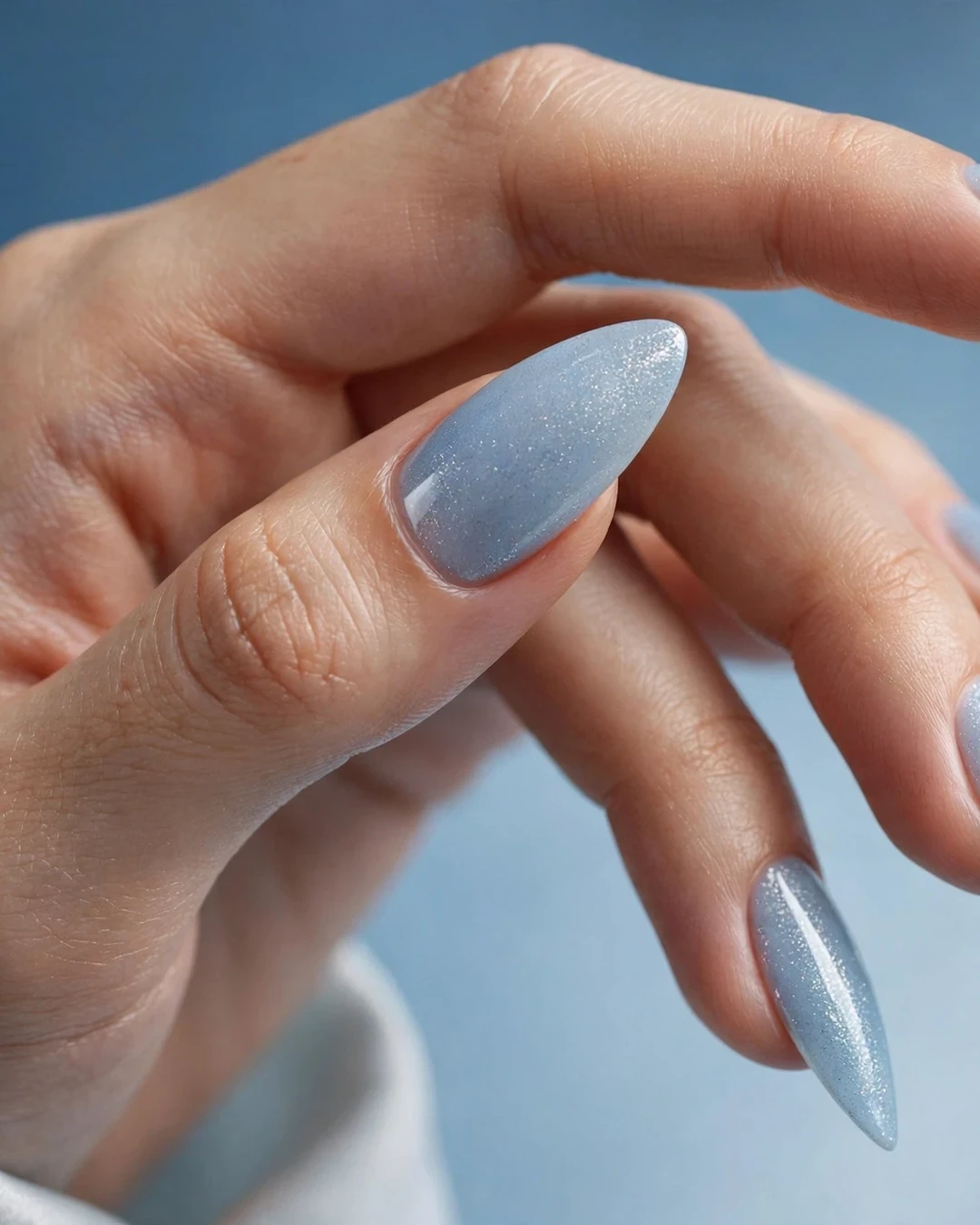 23 Icy Blue Nail Ideas for a Frosty Winter Manicure