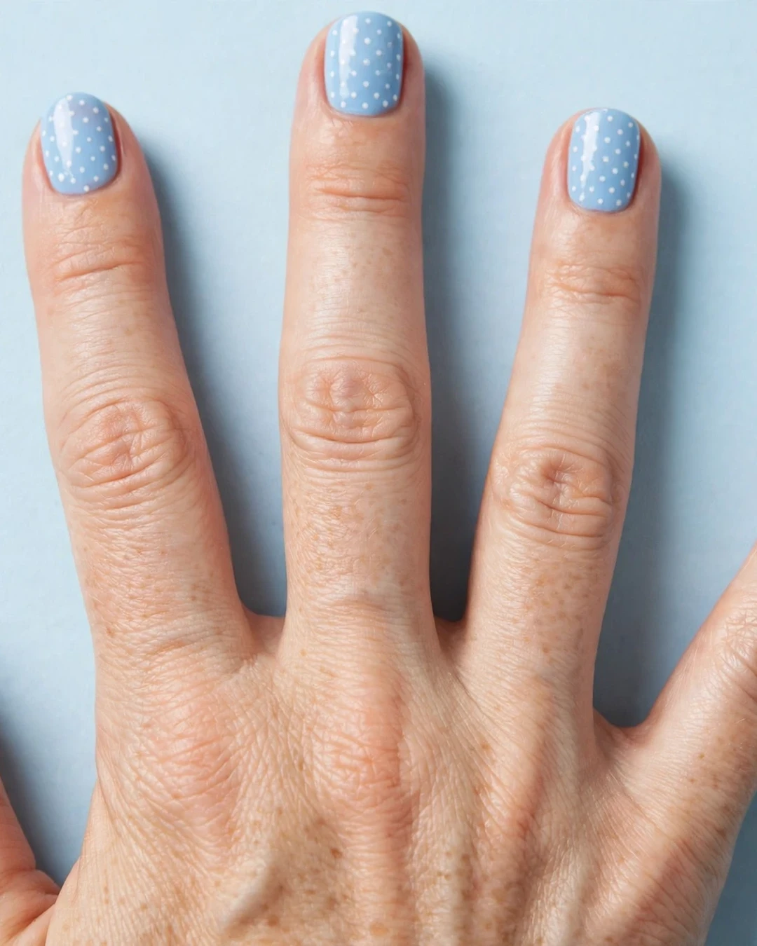 Baby Blue Polka Dots