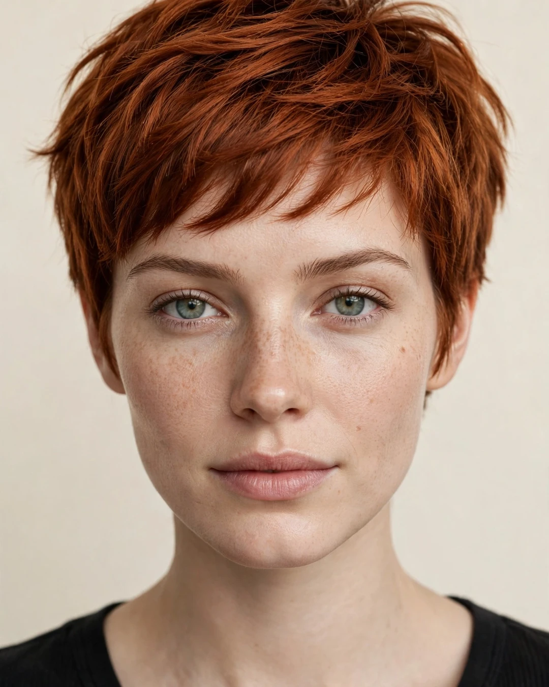 Burnt Copper Pixie Cut