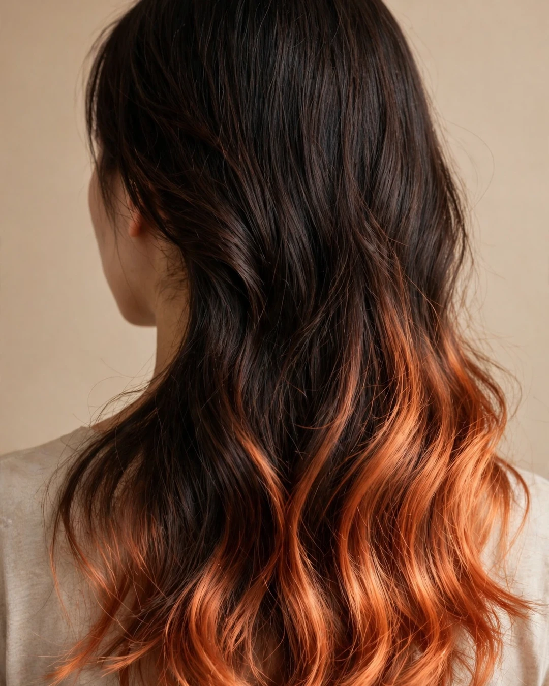 Copper Dip-Dye Ends