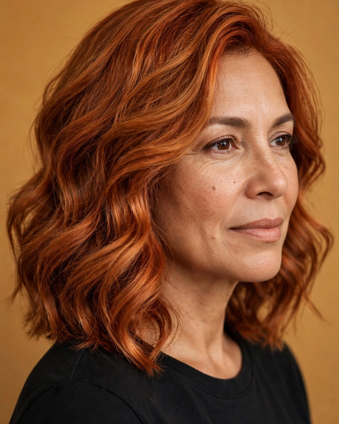 Rich Copper on a Wavy Lob