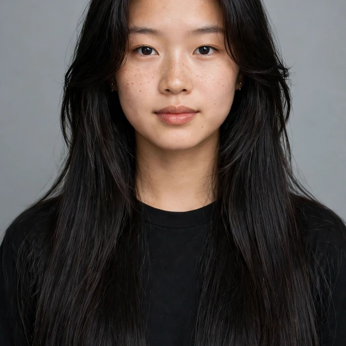 '90s Layers on Long Straight Hair
