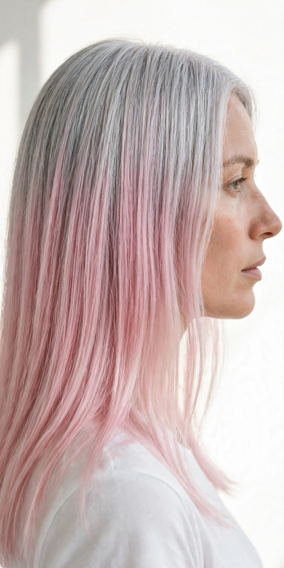 Pastel Pink Ombre From Silver Roots