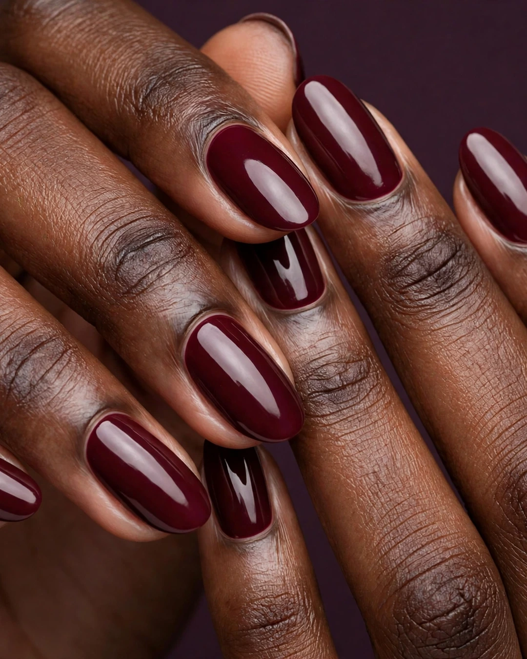 Deep Burgundy Crème for November Nails