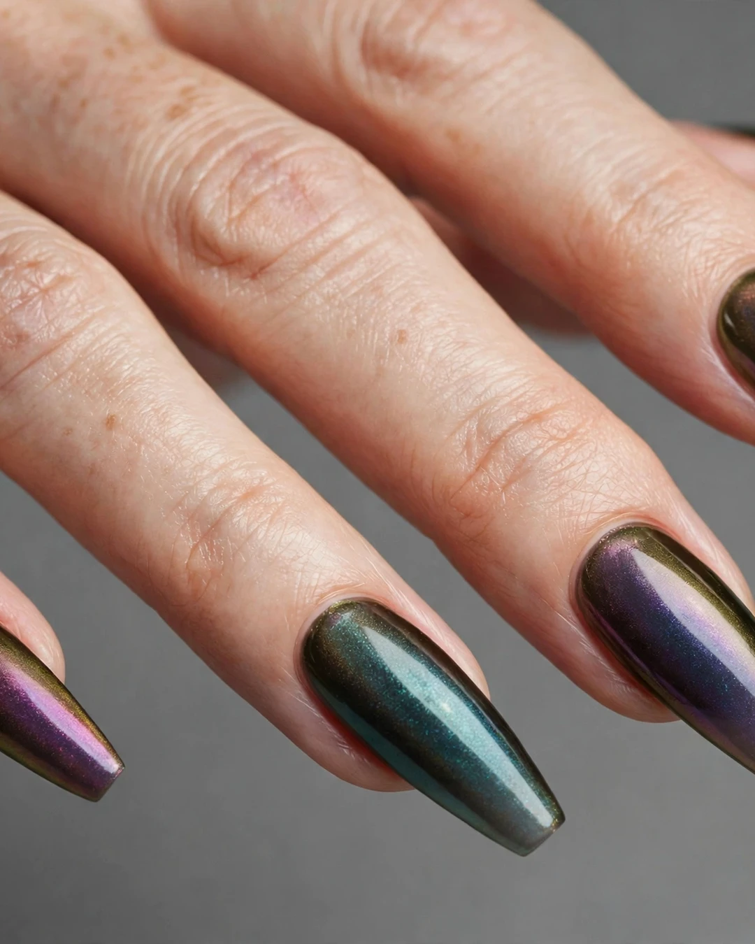 Smoky Iridescence over Olive