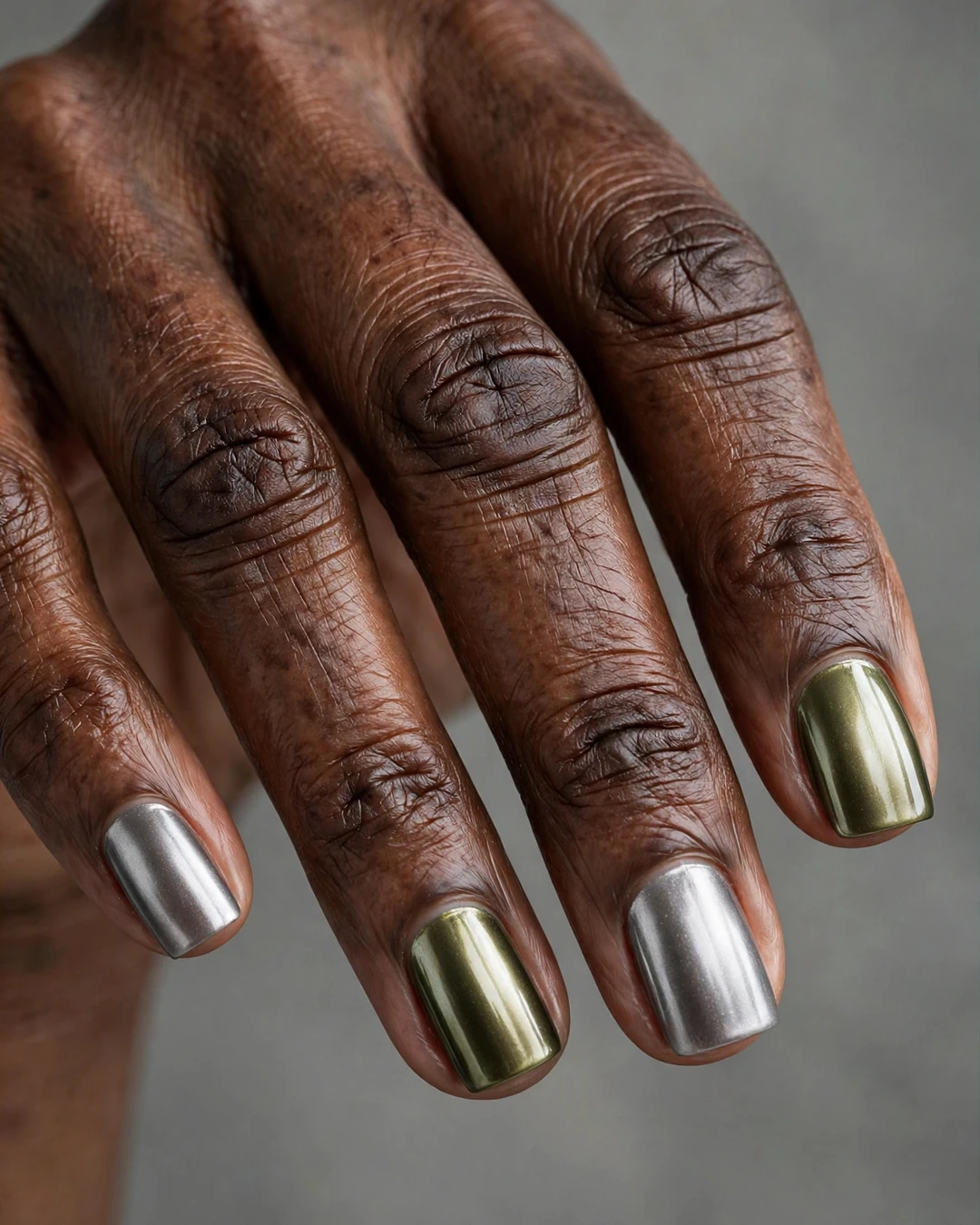 Pewter and Olive Chrome Pairing