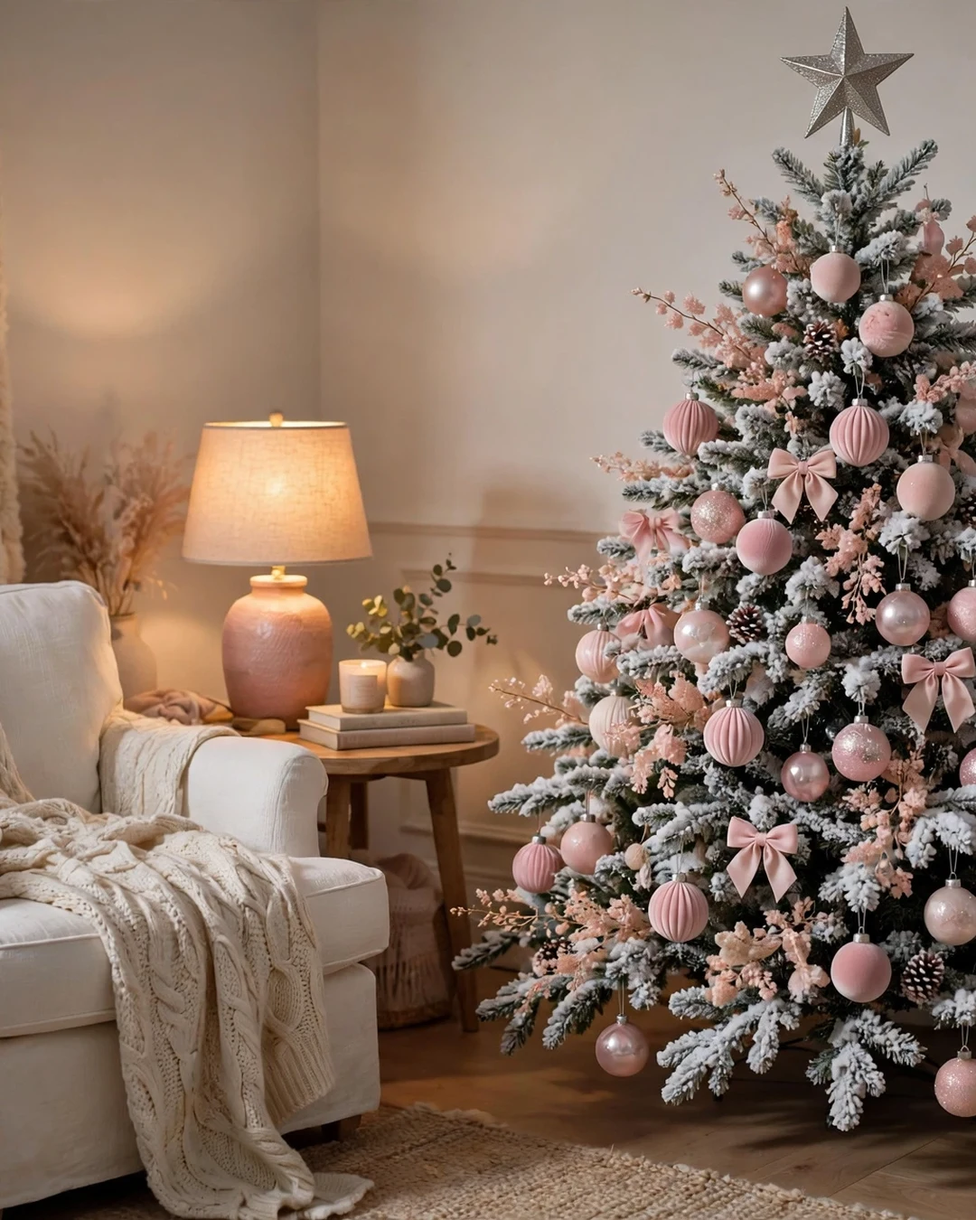 Pink Flocked Tree