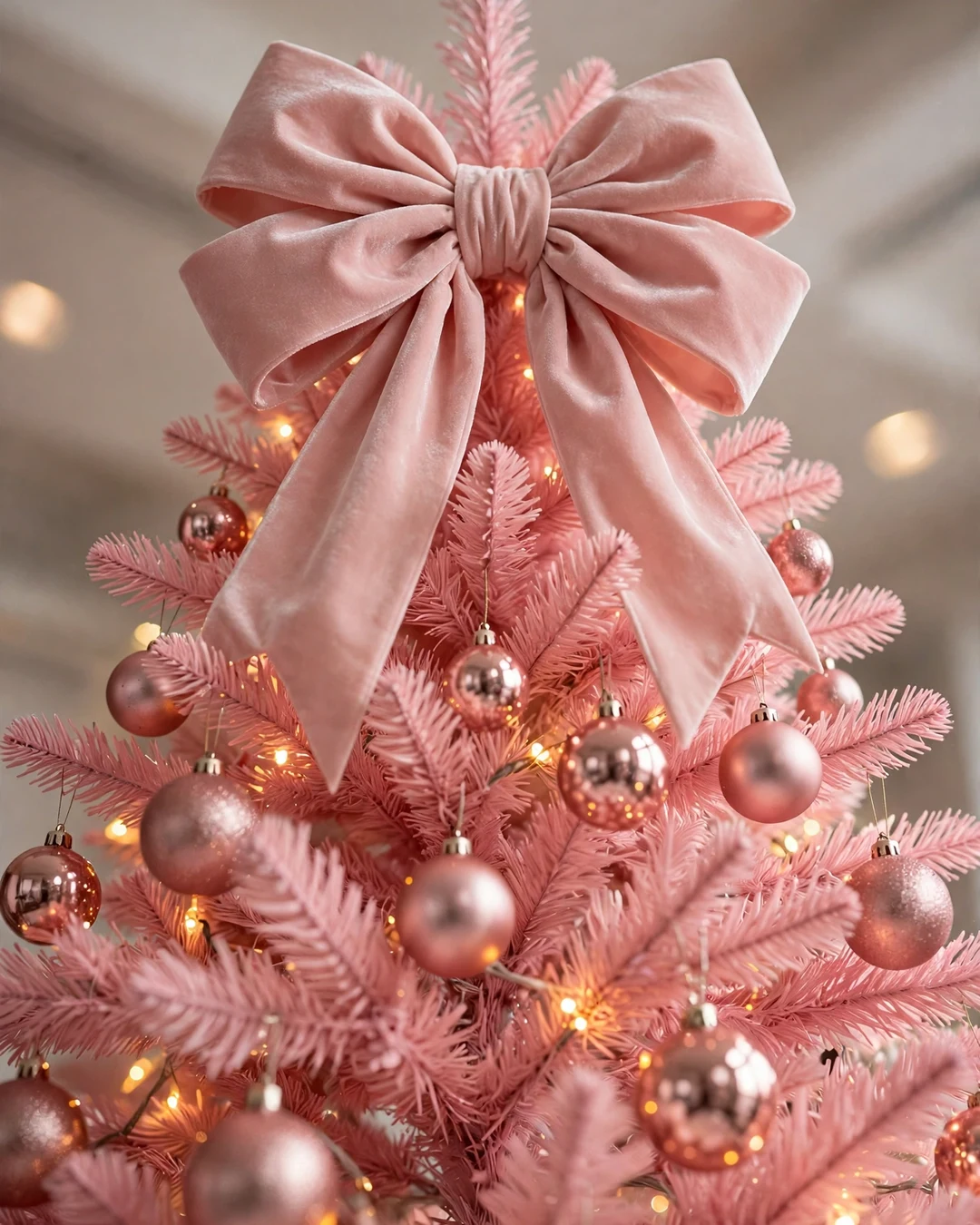 Pink Tree Topper and Skirt