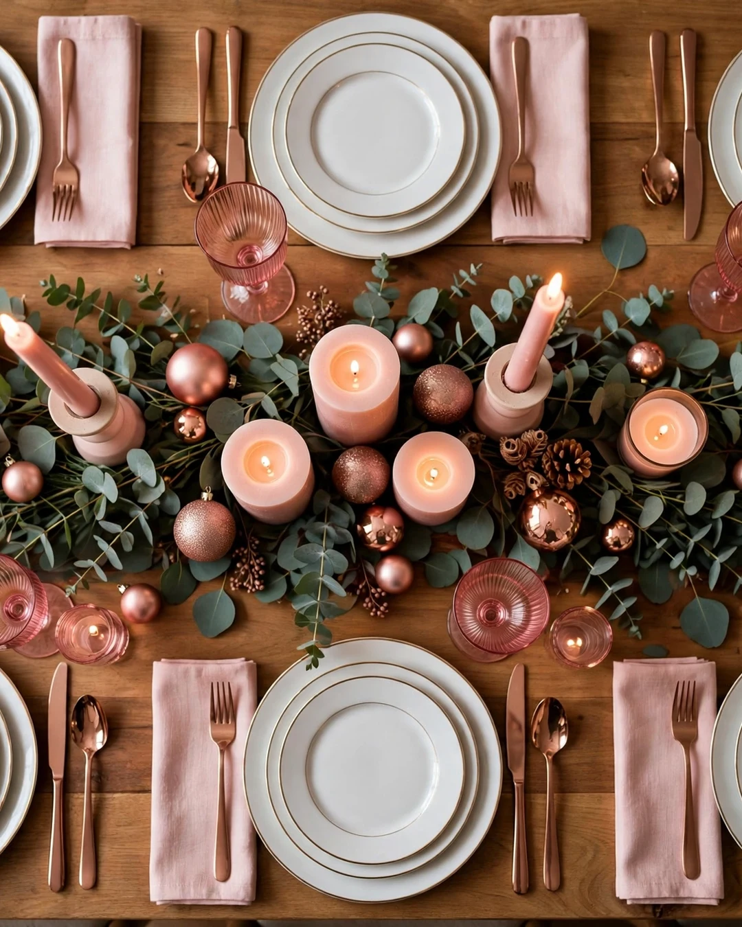 Pink Dining Table Centerpiece