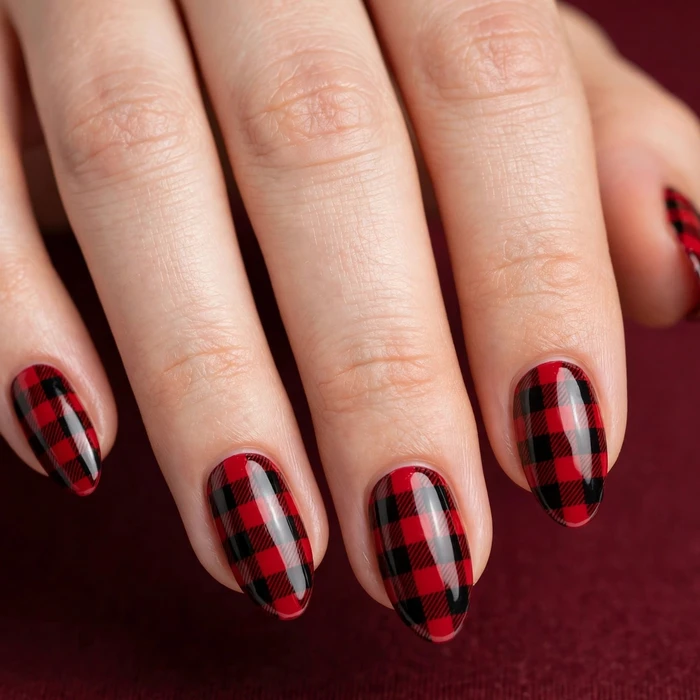 24 Plaid Nail Ideas for a Cozy Autumn Manicure