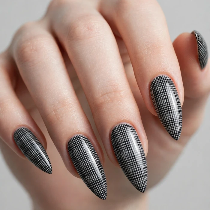 Black and White Micro Plaid