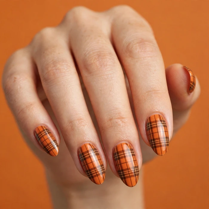Pumpkin Spice Plaid