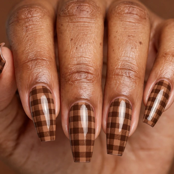 Coffin Brown Buffalo Check