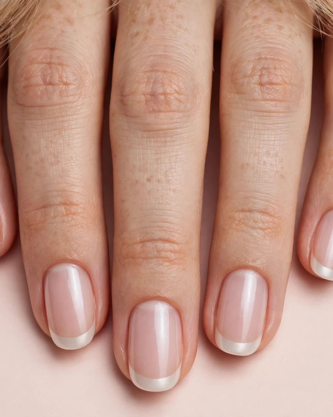 Classic White Pearl French Tips