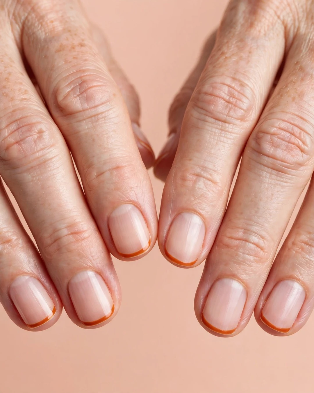 Burnt Orange French Tips