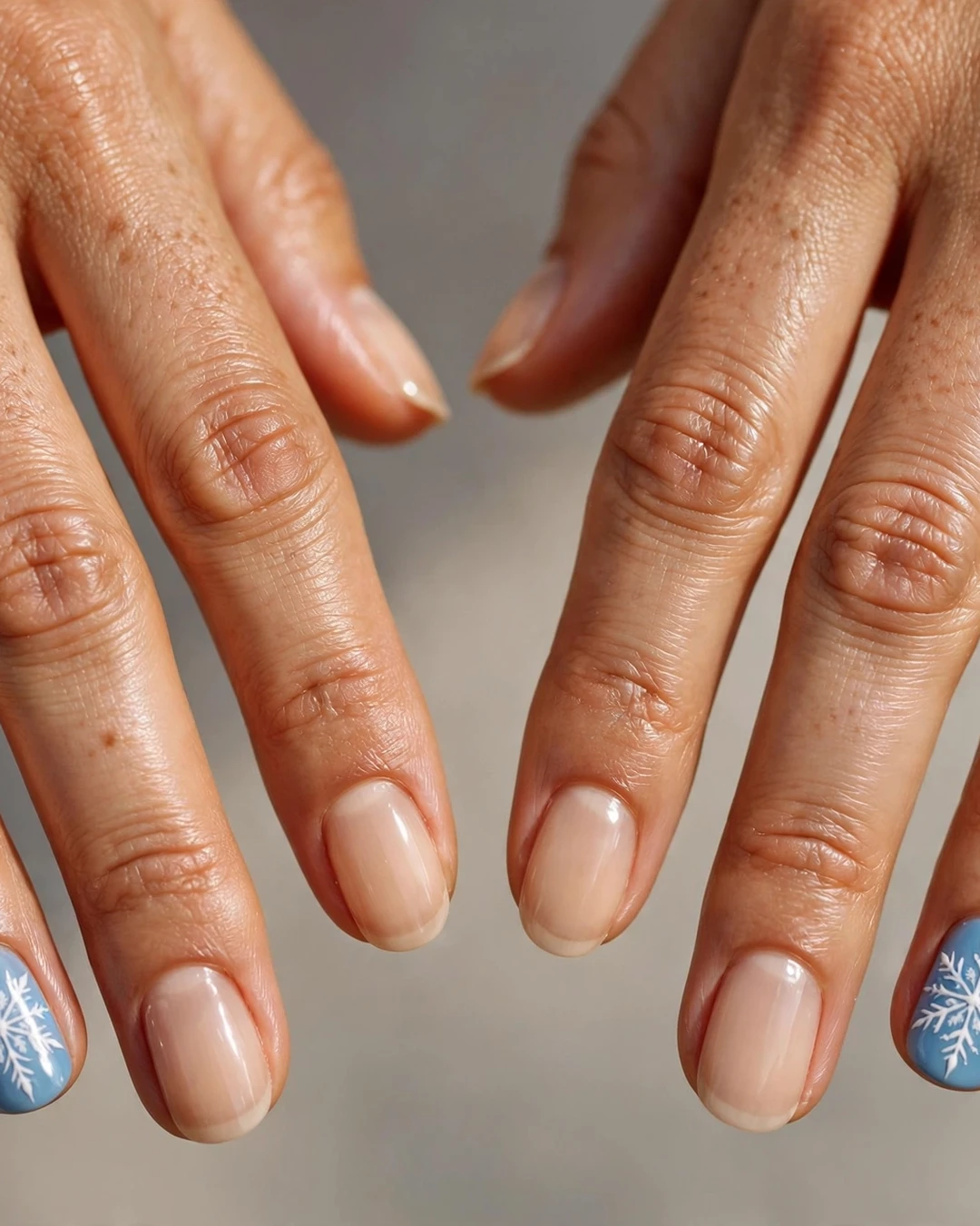 Single Snowflake Accent Nail