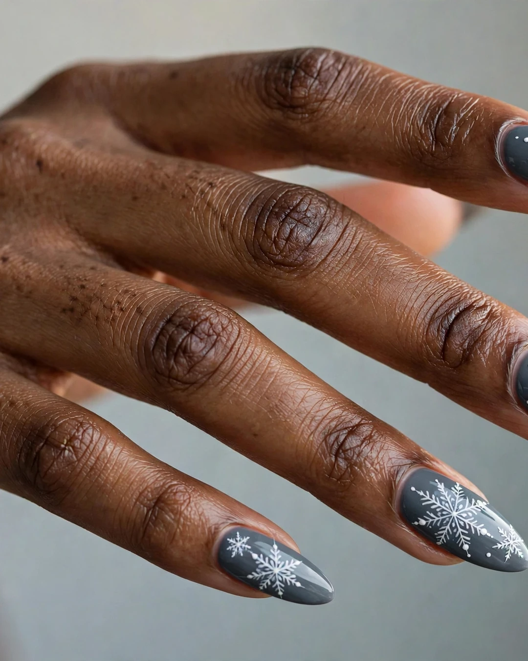 Hand-Painted Detailed Snowflakes