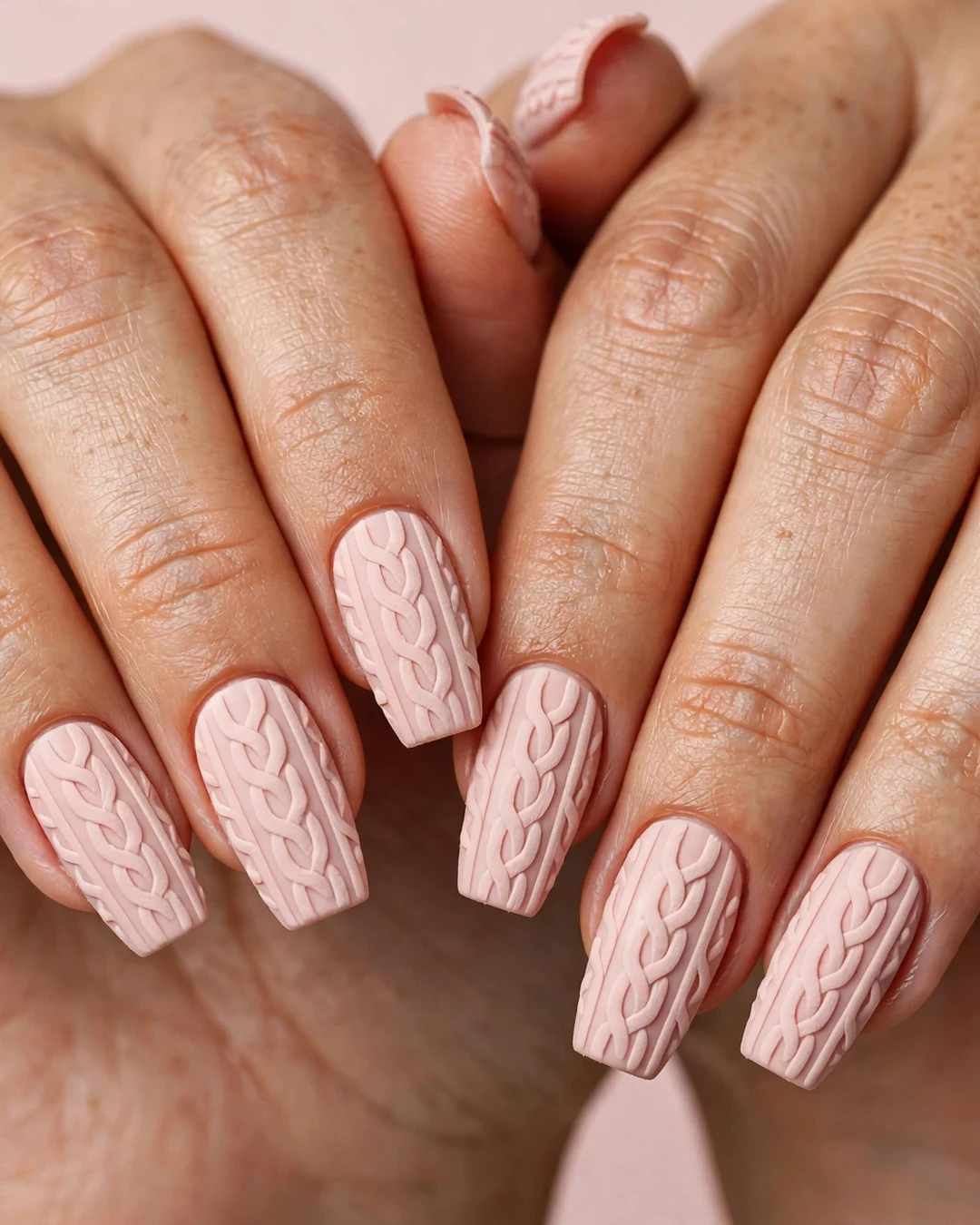 Blush Pink Cozy Knit