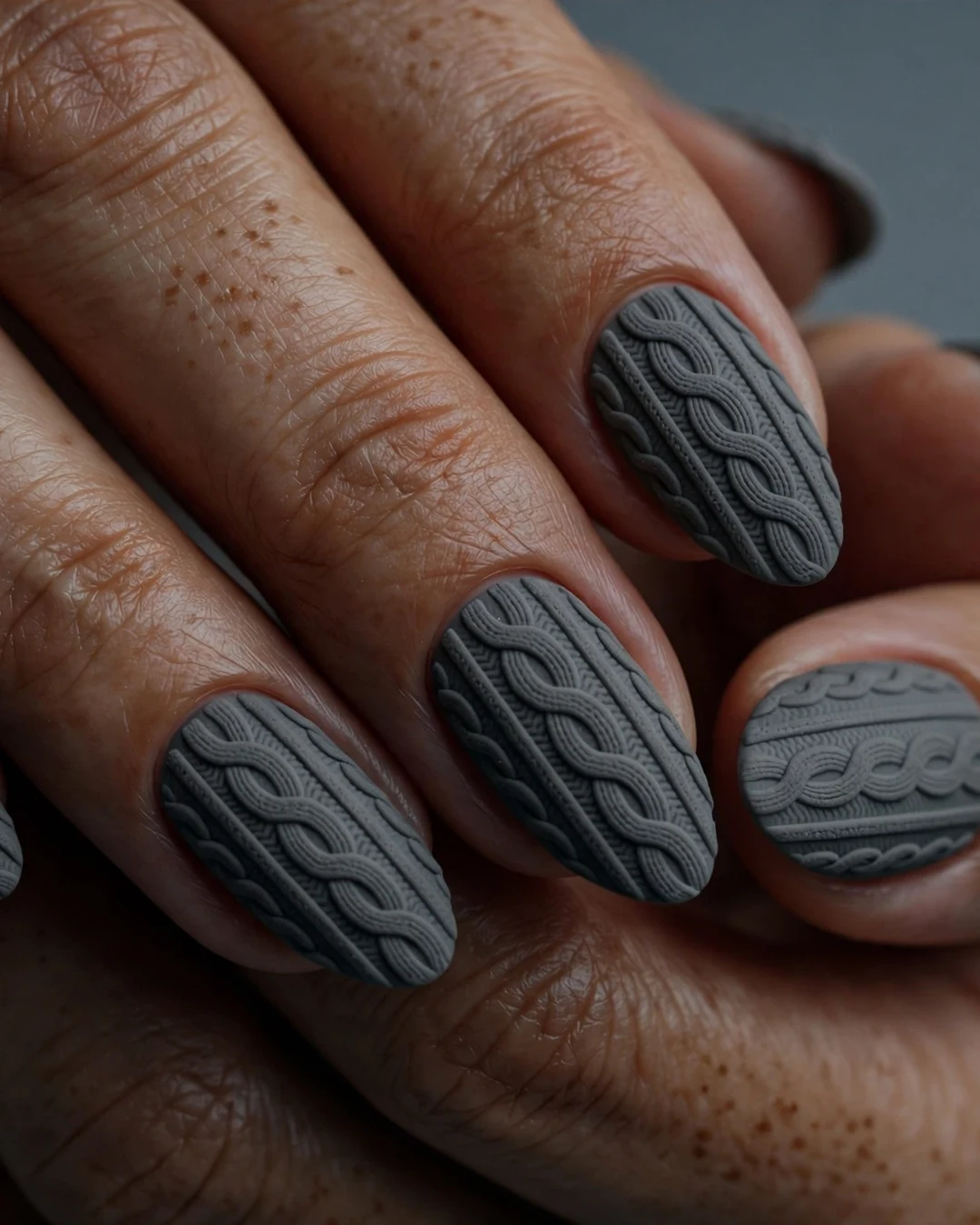 Charcoal Gray Matte Knit