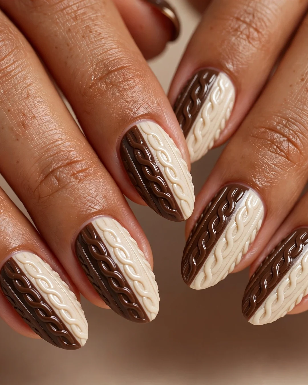 Espresso and Cream Colorblock