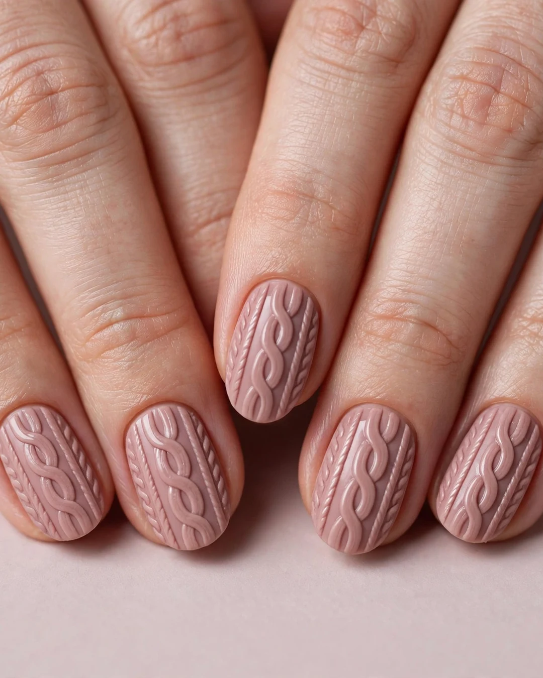 Dusty Rose Sweater Texture