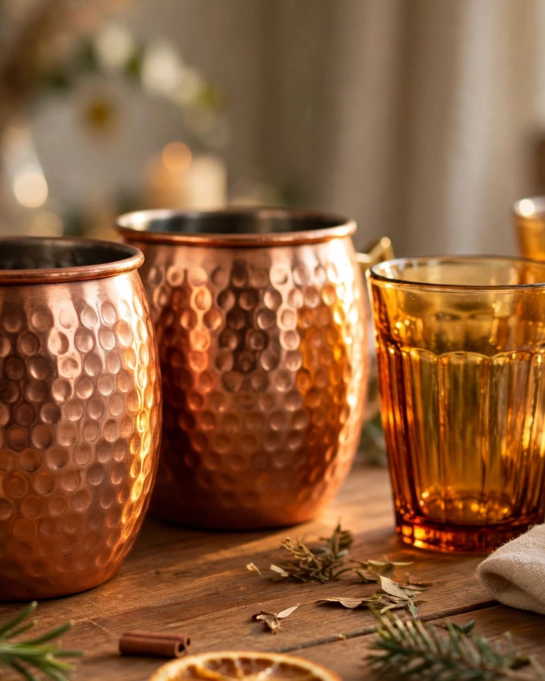 Copper and Amber Accents